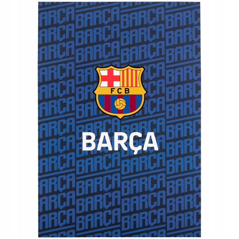 Notes A5 w kratkę FC Barcelona Kite dla chłopców