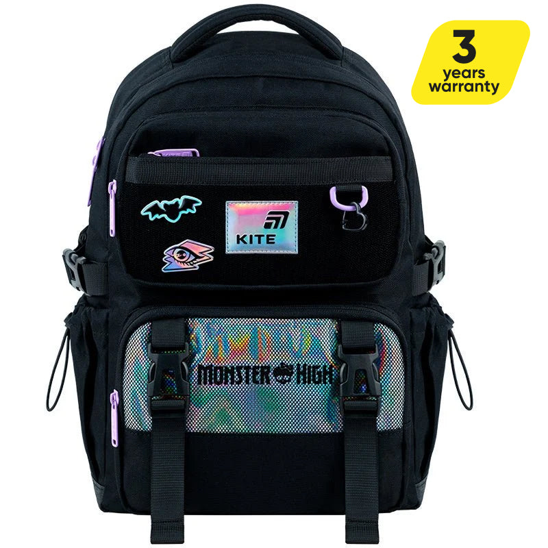 Rucsac școlar ortopedic Kite Monster High pentru fete, pentru școală