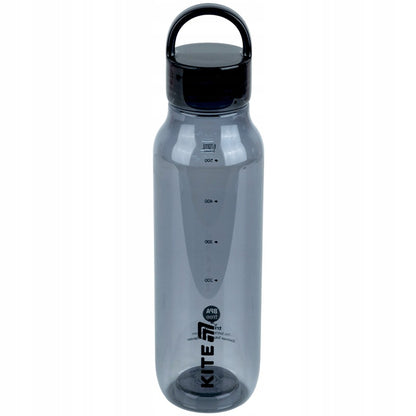 Butelka tritanowa szara 670 ml na wodę przezroczysta z uchwytem Kite