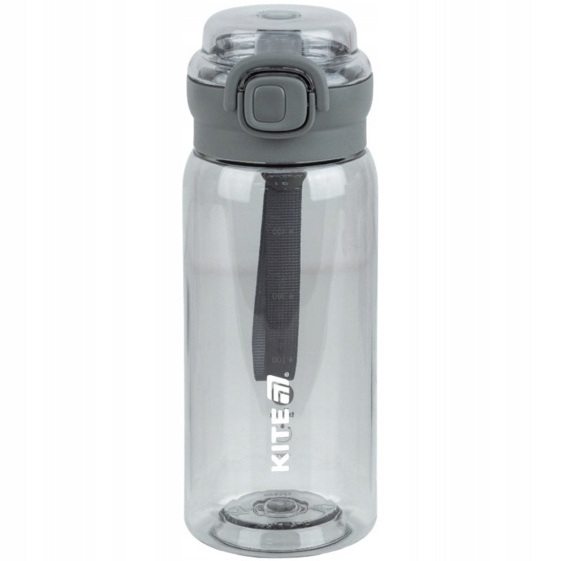 Bidon tritanowy 500 ml szary z sitkiem butelka na trening z ustnikiem Kite