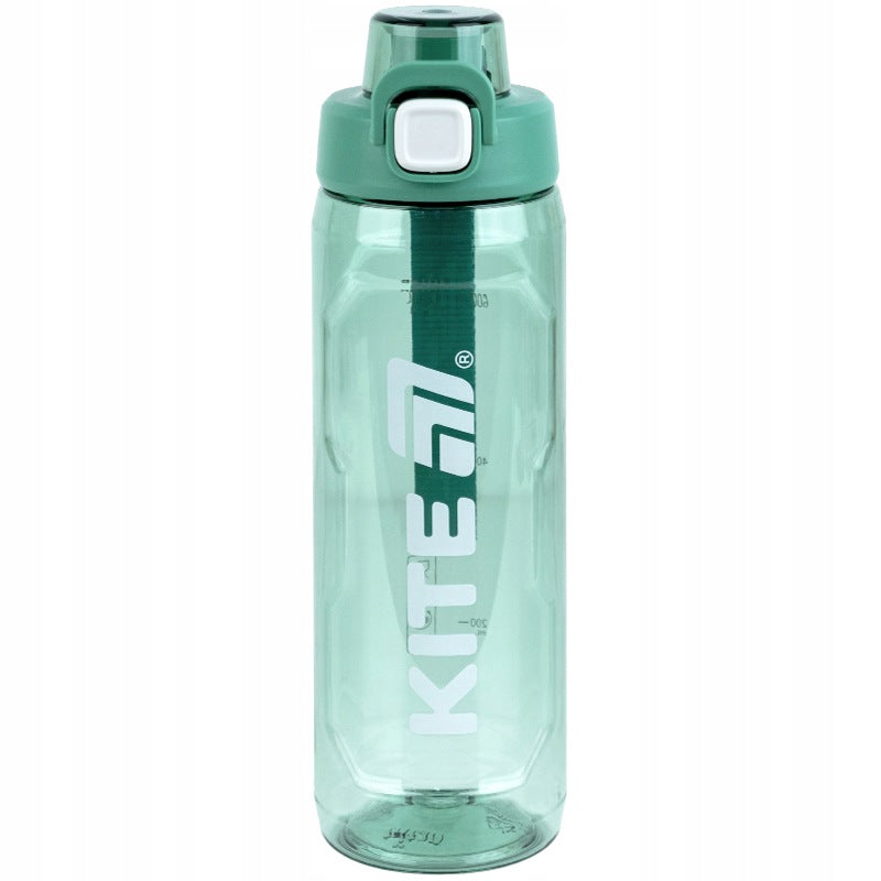 Bidon z tritanu na wodę z uchwytem 800 ml zielona butelka ze słomką Kite
