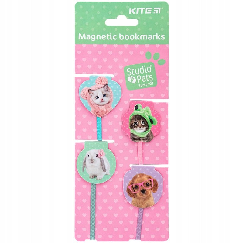 Zakładki  z taśmą zestaw 4 szt Studio Pets Kite