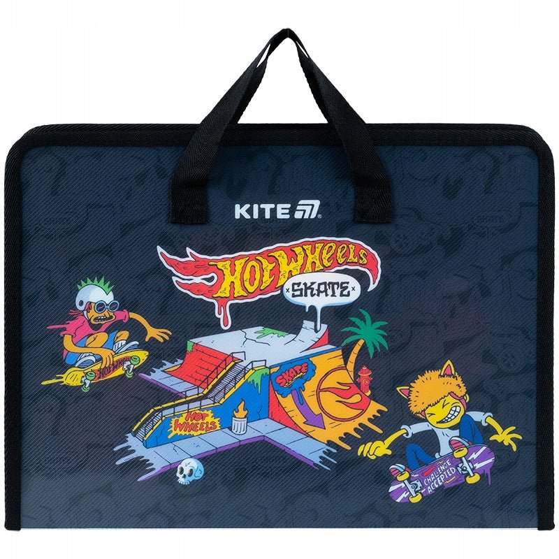 Teczka szkolna z rączką gruba A4 XL Hot Wheels