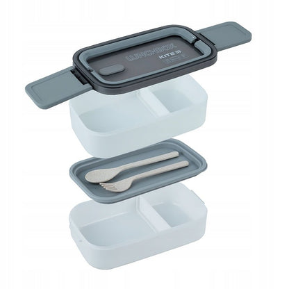 Lunchbox z przegródkami i pokrywką Kite K23-183-1, pojemnik na śniadanie z wyjmowanymi elementami