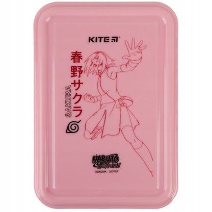 Lunchbox NR23-175 Naruto zamknięty widok z góry, kompaktowy pojemnik na śniadanie Kite