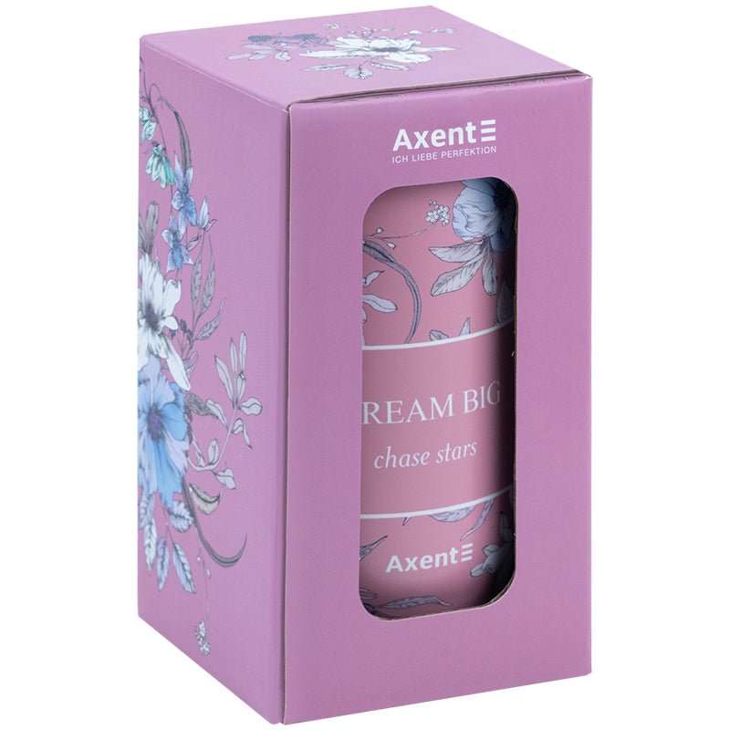 Kubek termiczny Axent 350 ml zapakowany jako gotowy produkt na prezent.