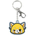 Gumowy brelok zawieszka 3D Kite Aggretsuko z karabińczykiem.