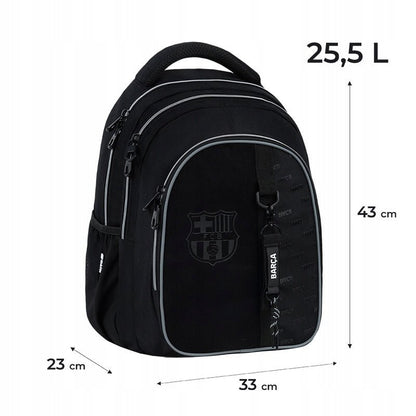 Plecak do szkoły BC26-8001L – grafika z wymiarami i niską wagą 890 g.