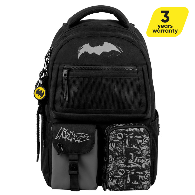 Rucsac școlar pentru băieți 9-12 ani negru DC Batman Kite