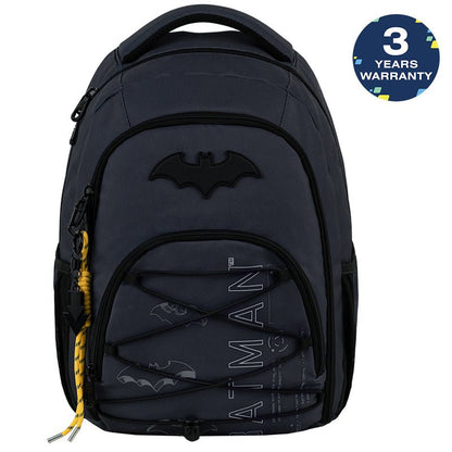 Rucsac școlar ortopedic Kite DC Batman gri pentru băieți, strălucitor