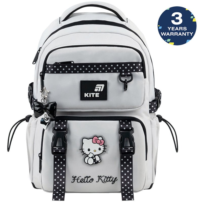 Rucsac școlar ortopedic Kite Hello Kitty pentru fete, cu breloc