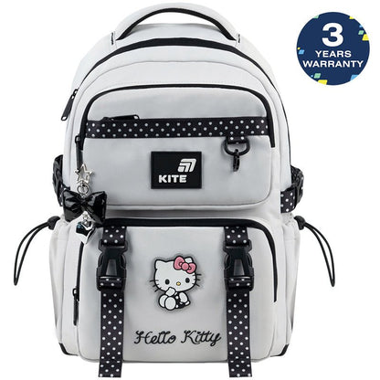 Rucsac școlar ortopedic Kite Hello Kitty pentru fete, cu breloc