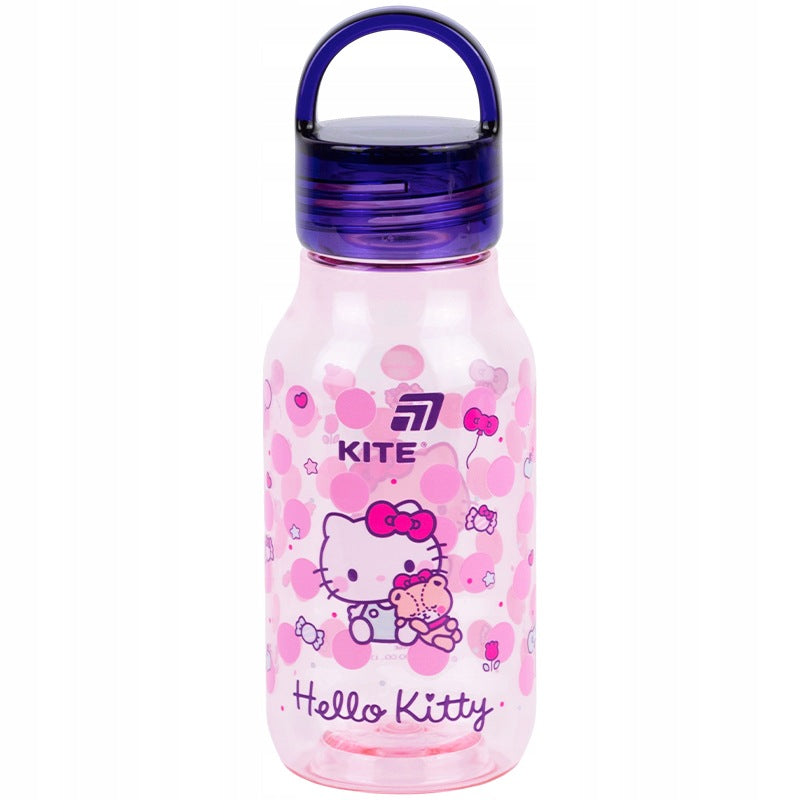 Różowa tritanowa butelka na wodę Kite Hello Kitty 430 ml do szkoły