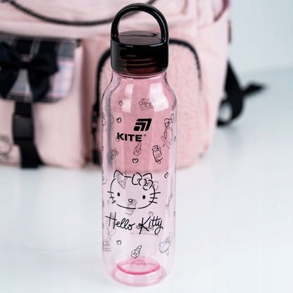 Nadruk z postacią Hello Kitty na przezroczystym korpusie butelki Kite