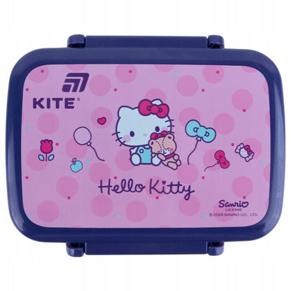 Urocza różowa pokrywka snackboxa Kite z postacią Hello Kitty.