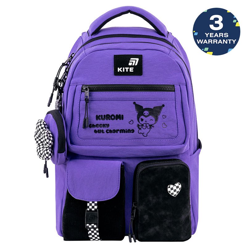Rucsac școlar violet Kite Kuromi pentru fete 9-12 ani