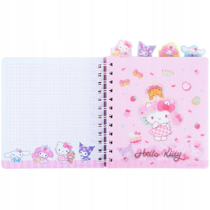 Kolorowe przekładki w notesie Kite Hello Kitty HK26-278.