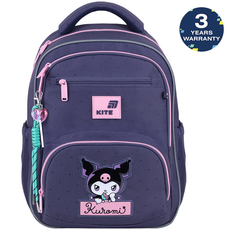 Rucsac școlar ortopedic violet Kite Kuromi pentru fete 6-10 ani