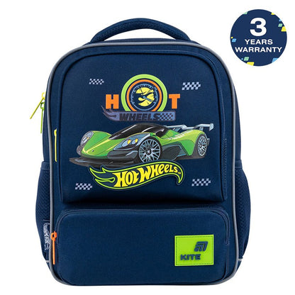 Rucsac preșcolar Kite Hot Wheels pentru băieți 4-7 ani, ușor și spațios