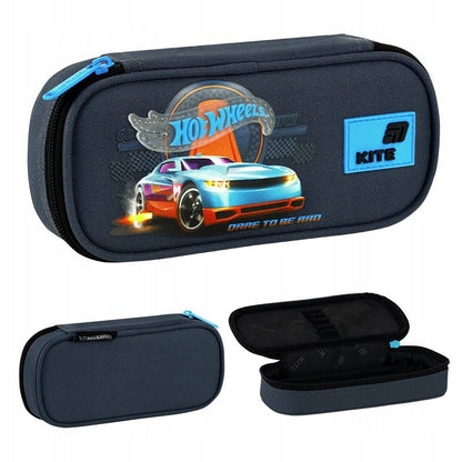 Piórnik saszetka Kite Hot Wheels widok z każdej strony.