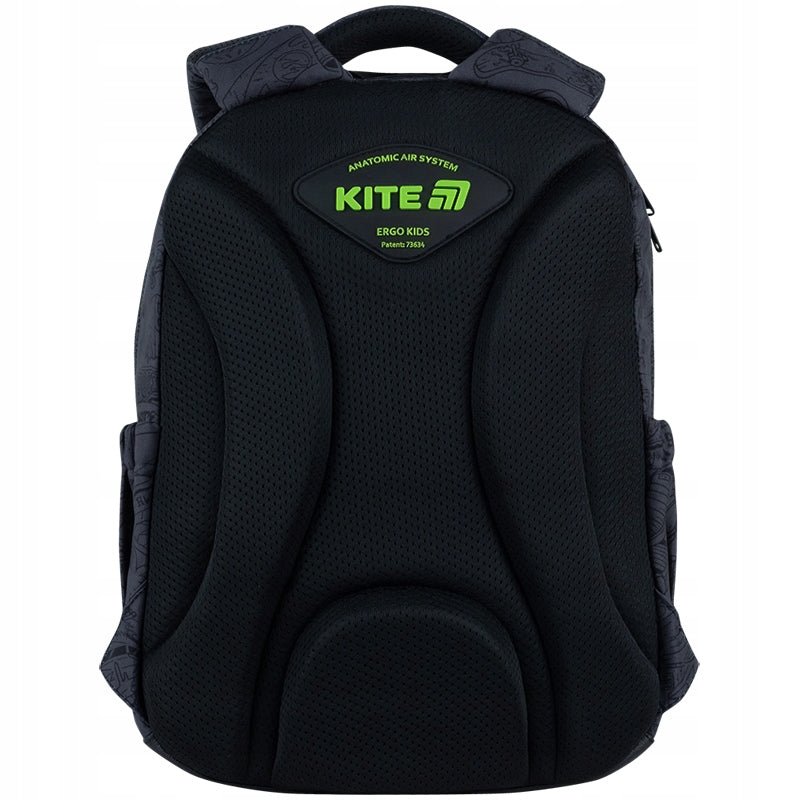 Ortopedyczne plecy Ergo Kids z oddychającymi poduszkami w plecaku Kite.