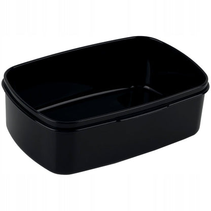 Pojemne wnętrze czarnego lunchboxa Kite 750 ml.