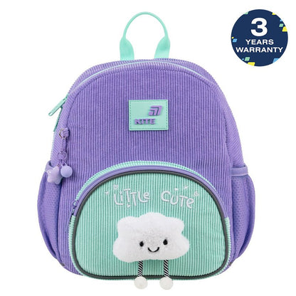 Rucsac preșcolar drăguț Kite Kids pentru fete, cu nor de pluș și breloc