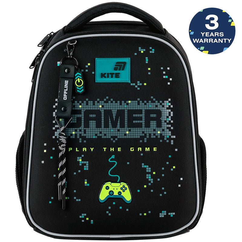 Ghiozdan ortopedic cu picioare Kite Play the Game pentru un băiat de 6 ani