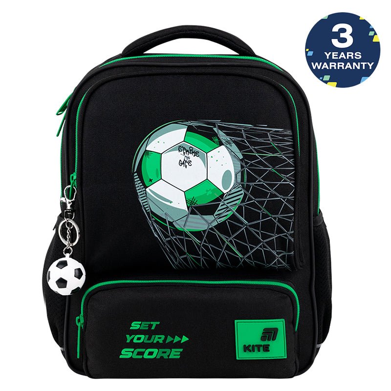 Rucsac preșcolar Kite Football, ușor și spațios, pentru băieți cu vârsta cuprinsă între 4 și 7 ani