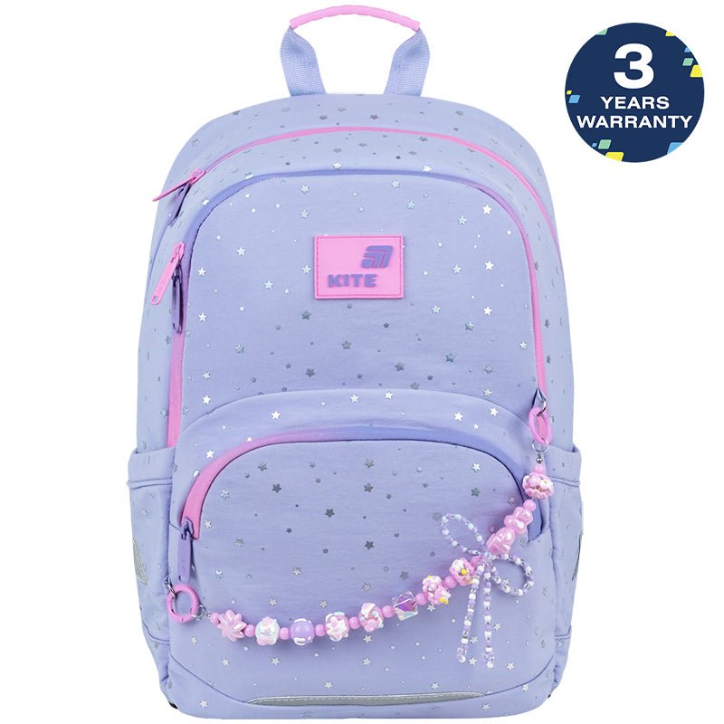 Rucsac școlar ortopedic Kite Twinke violet pentru fete, stea