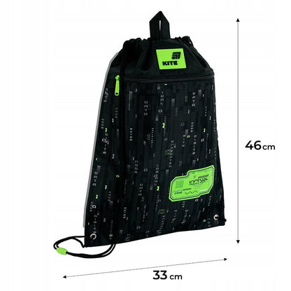 Schematyczne zdjęcie z wymiarami worka Kite K26-601M-16 pokazujące jego pakowność.
