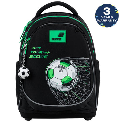 Rucsac școlar ortopedic Kite Football pentru băieți, cu motiv de fotbal