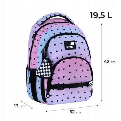 Infografika z dokładnymi wymiarami modelu K26-905M-2 oraz listą jego ortopedycznych zalet.