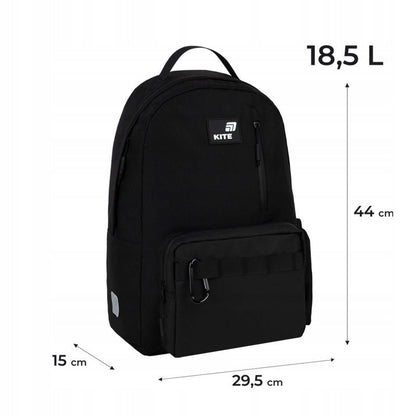 Plecak szkolny Kite Education Teens Black – sportowy wygląd i minimalistyczny design