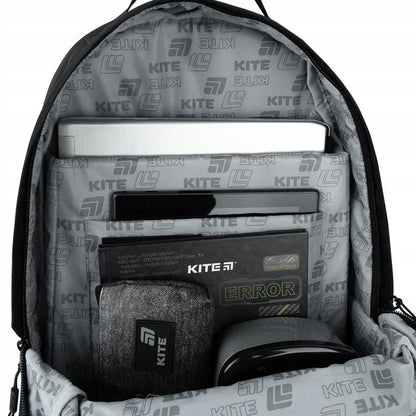 Plecak szkolny Kite Teens Black – kieszeń na laptop lub tablet