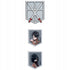 zestaw naszywek Attack on Titan Kite na rzep Velcro