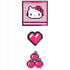 zestaw naszywek Hello Kitty Kite na rzep Velcro