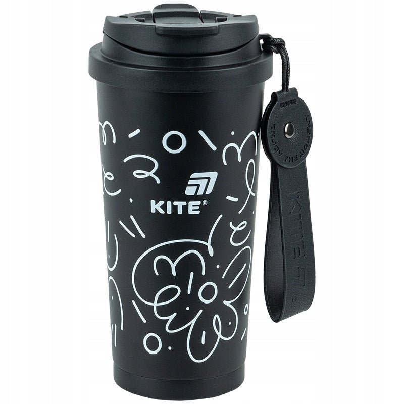 Kubek termiczny Kite 540 ml z uchwytem i ustnikiem