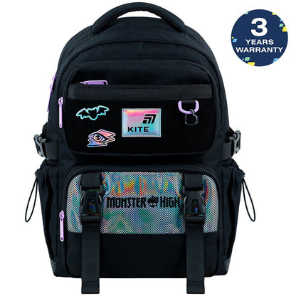 Rucsac școlar ortopedic Kite Monster High pentru fete, pentru școală