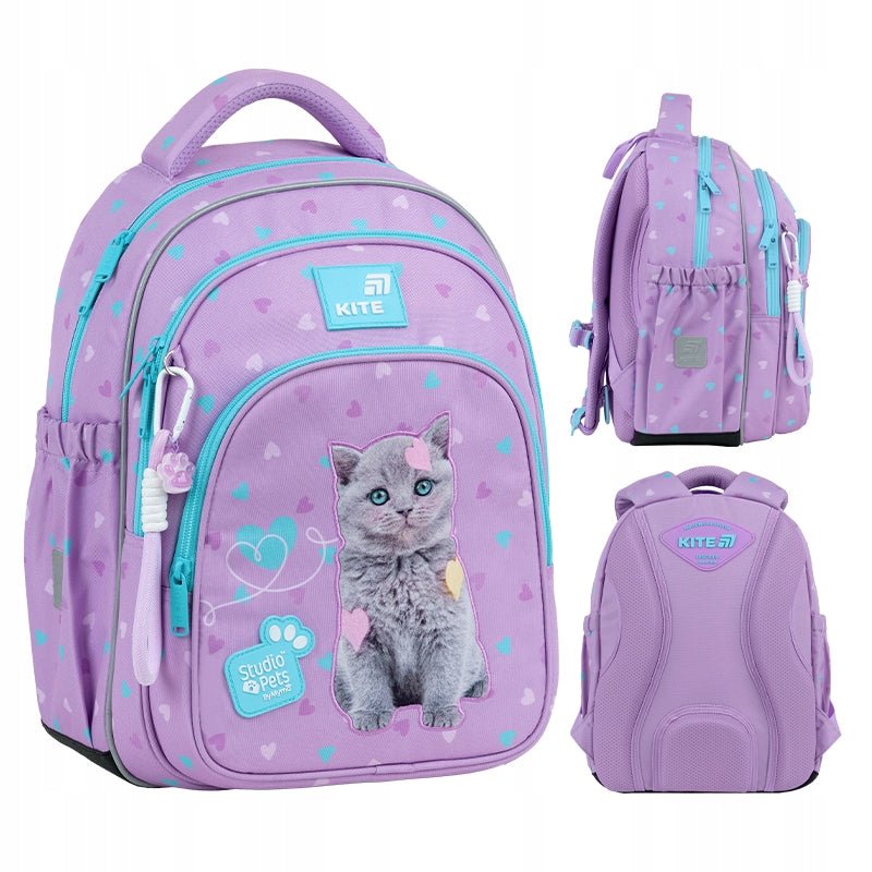 Plecak szkolny Kite Studio Pets dla dziewczynki 6-8 lat