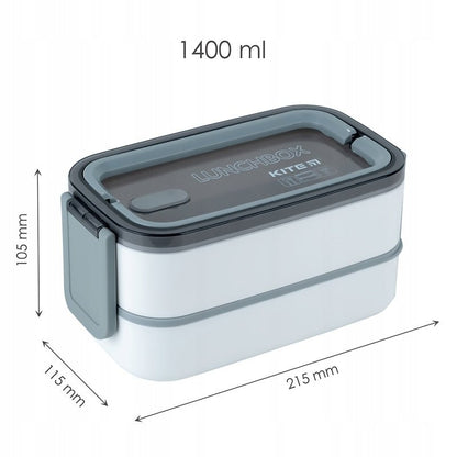 Lunchbox Kite K23-183-1 z wymiarami, kompaktowy pojemnik na śniadanie dla dzieci