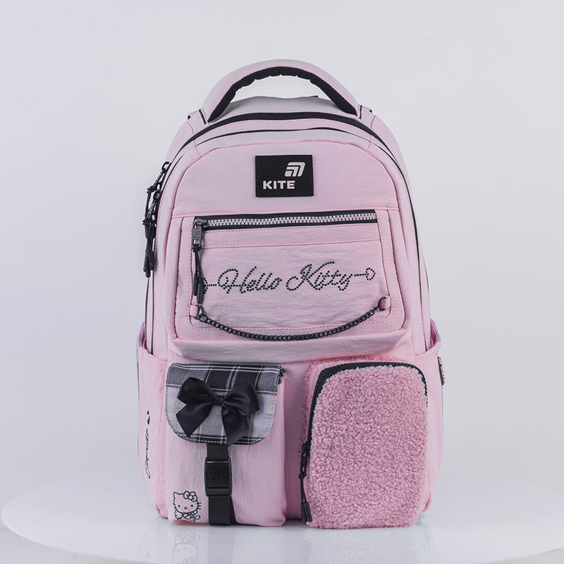Rucsac ortopedic roz Kite Hello Kitty pentru adolescenți 9-12 ani