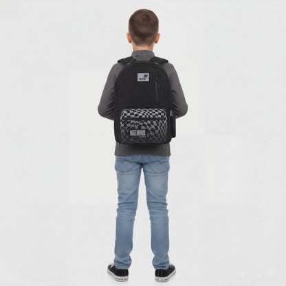 Rucsac școlar negru Kite Education pentru adolescenți Nothing Impossible cu organizator și sistem Air Comfort