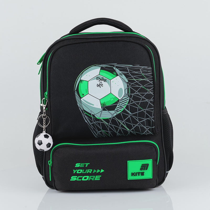 Rucsac preșcolar Kite Football, ușor și spațios, pentru băieți cu vârsta cuprinsă între 4 și 7 ani
