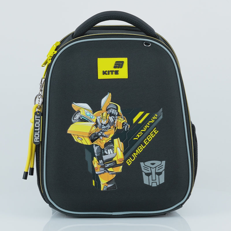 Ghiozdan ortopedic Transformers Kite pentru băieți de 6 ani