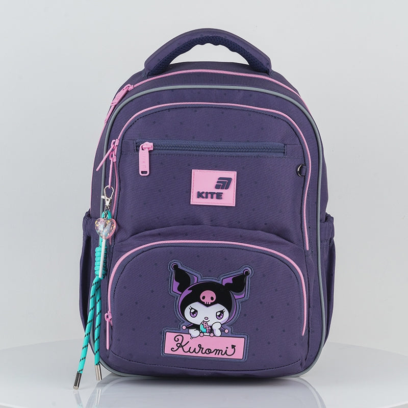 Rucsac școlar ortopedic violet Kite Kuromi pentru fete 6-10 ani