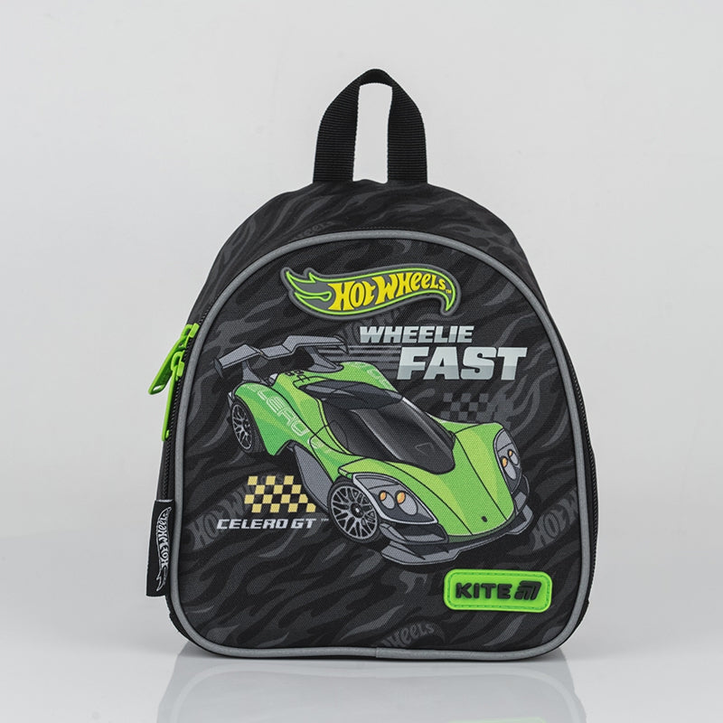 Rucsac preșcolar Hot Wheels Kite pentru băieți cu vârsta cuprinsă între 2 și 5 ani, cu curea de piept