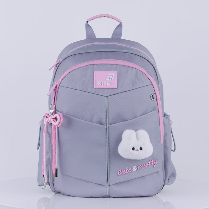 Rucsac școlar ortopedic pentru fete 6-8 ani cu mascota Kite Pretty Nice