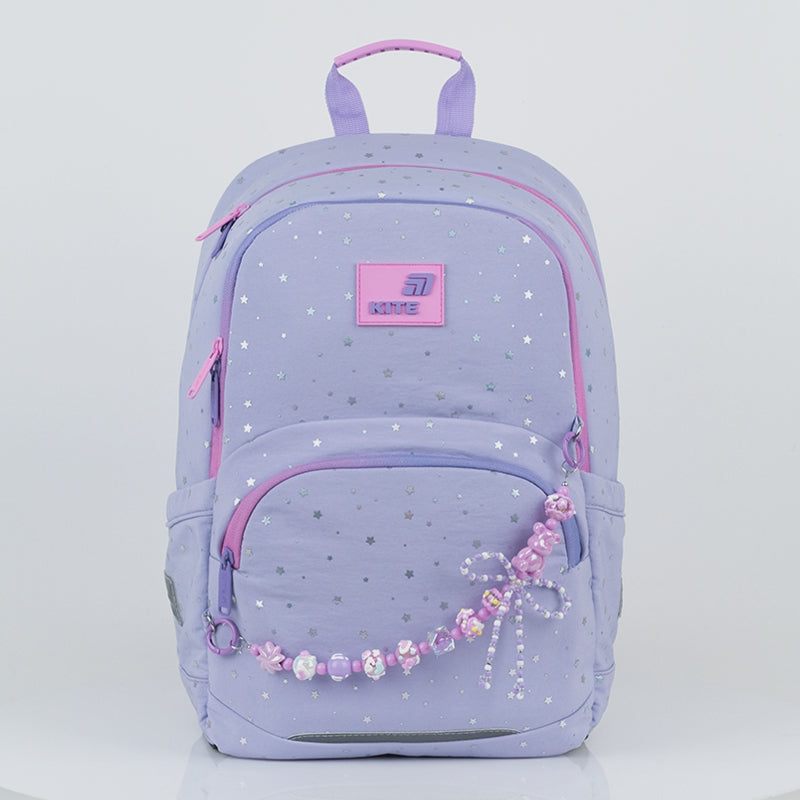 Rucsac școlar ortopedic Kite Twinke violet pentru fete, stea