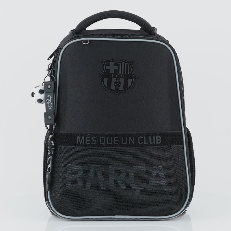 Rucsac școlar ortopedic FC Barcelona Kite pentru băieți, negru